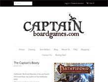 Tablet Screenshot of captainboardgames.com